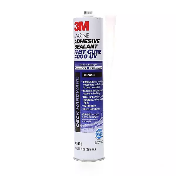 3M 14316 Marine Adhesive Sealant 4000 UV - Black, 10 fl oz