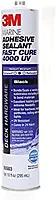 3M 14316 Marine Adhesive Sealant 4000 UV - Black, 10 fl oz
