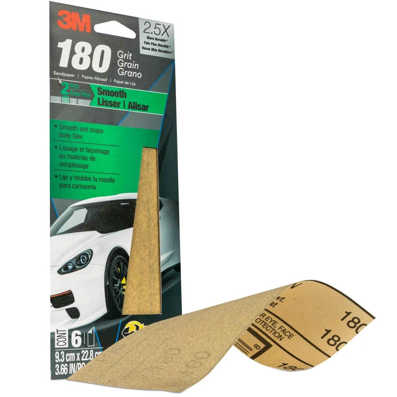 3M Sandpaper Sheets Aluminum Oxide 3 2/3 in x 9 in