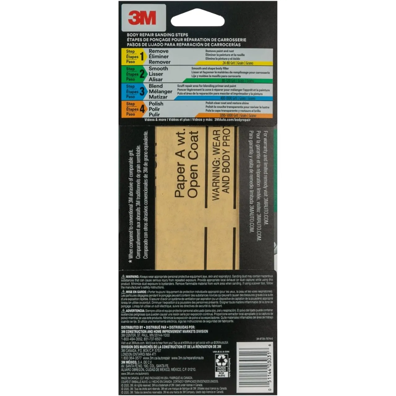 3M Sandpaper Sheets Aluminum Oxide 3 2/3 in x 9 in