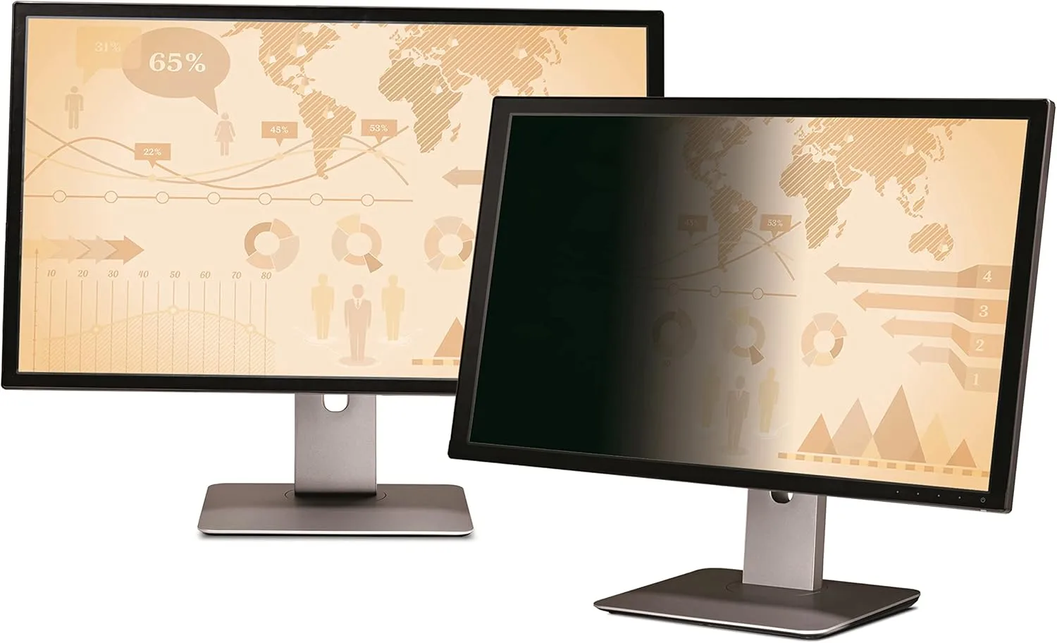 3M Frameless Blackout Privacy Filter for Widescreen Monitors (16:9)