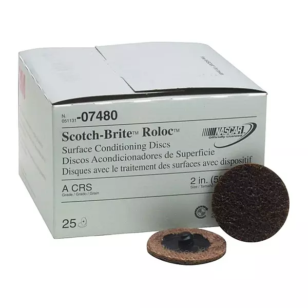 3M (MMM7480) 2" Coarse Scotch Brite(tm) Roloc(tm) Surface Conditioning Discs