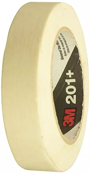 3M 201+ General Use Masking Tape, 1 Inch x 60 Yards, Tan