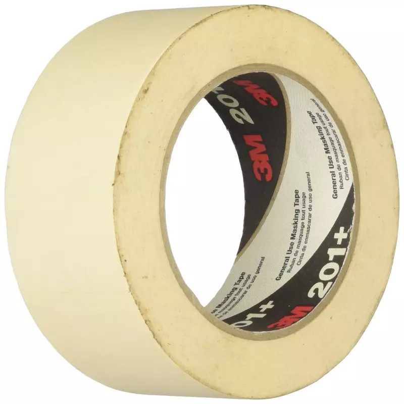 3M 201+ General Use Masking Tape, 2 Inches x 60 Yards, Tan