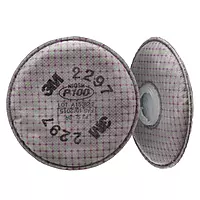 3M P100 Advanced Respirator Filter 2297, 1 Pair, Helps Protect Against Oil and Non-Oil Based Particulates