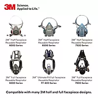 3M P100 Advanced Respirator Filter 2297, 1 Pair, Helps Protect Against Oil and Non-Oil Based Particulates