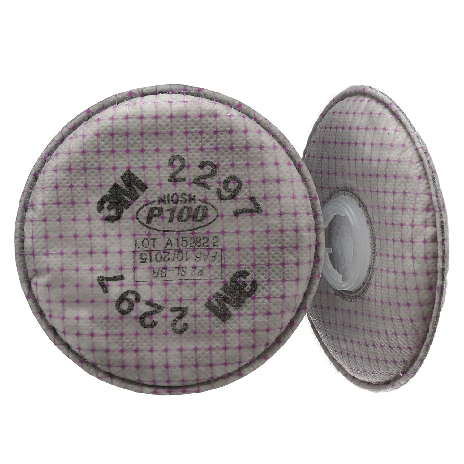 3M P100 Advanced Respirator Filter 2297, 1 Pair, Helps Protect Against Oil and Non-Oil Based Particulates