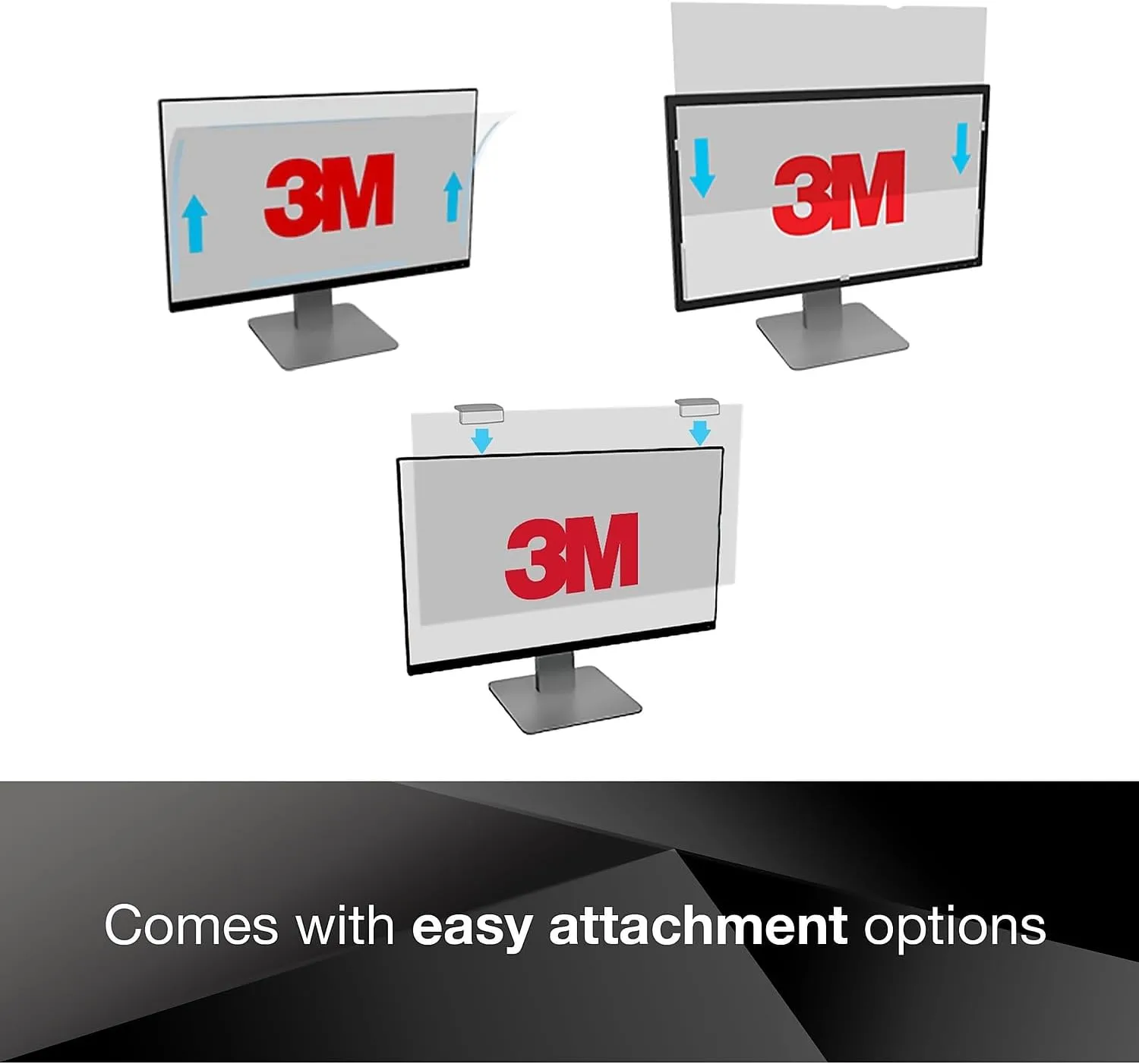 3M Privacy Filter for 23.8in Full Screen Monitor COMPLY Magnetic Attach (16:9 aspect ratio)