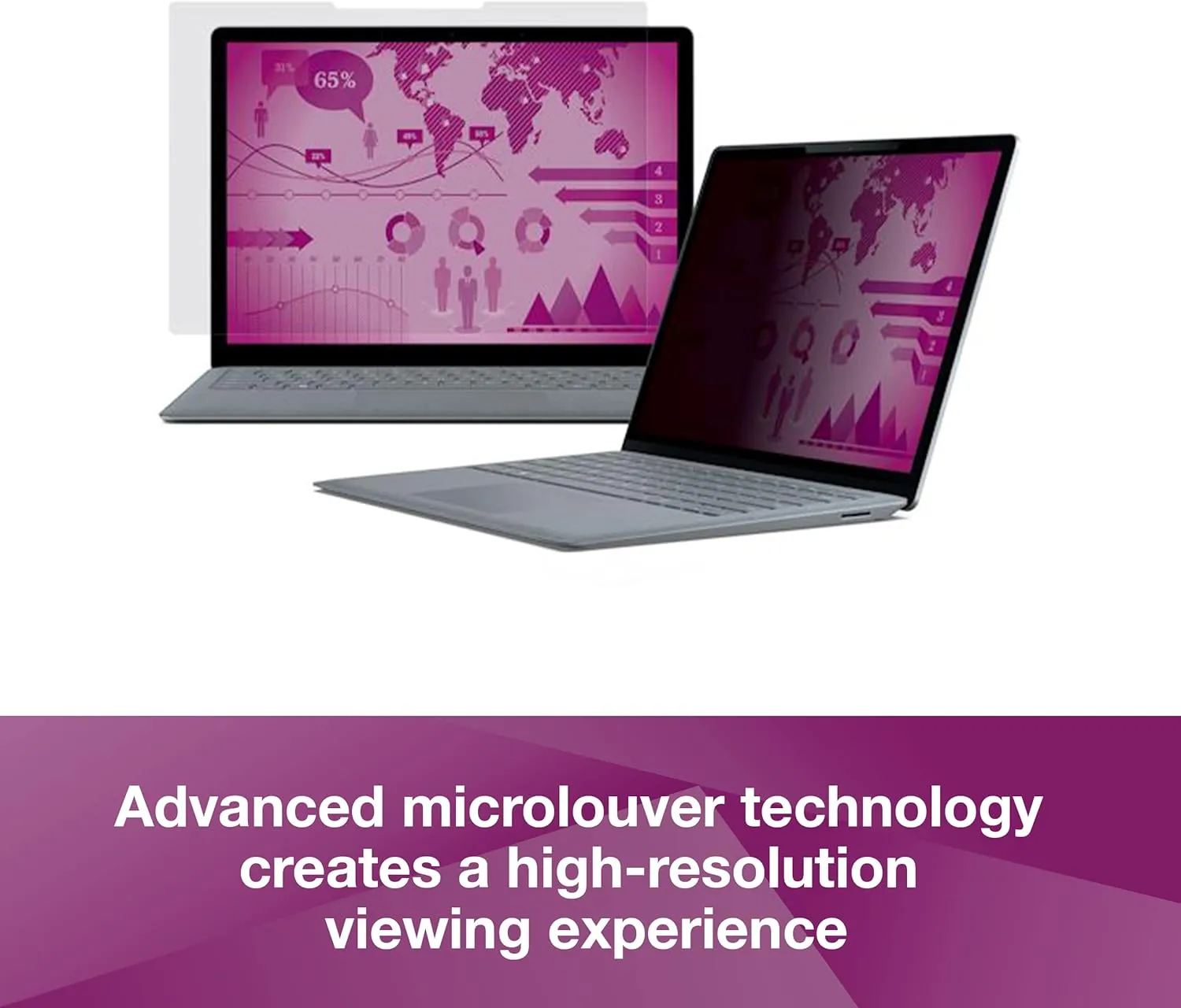 3M High Clarity Privacy Filter for 24in Monitor, 16:9, HC240W9B