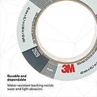 3M General Use Duct Tape 2929, Silver, 1.88 in x 50 yd, 5.5 mil, Individually Wrapped Conveniently Packaged