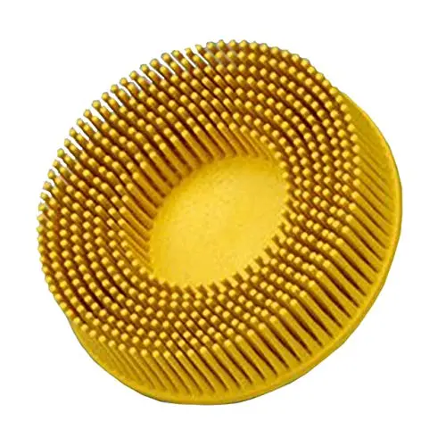 3" 80 Grit Ceramic Tapered Disc Brush (3M) - Type R Quick-Change, 5/8" Trim