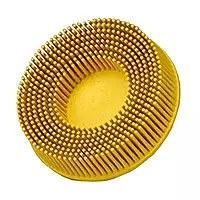 3" 80 Grit Ceramic Tapered Disc Brush (3M) - Type R Quick-Change, 5/8" Trim