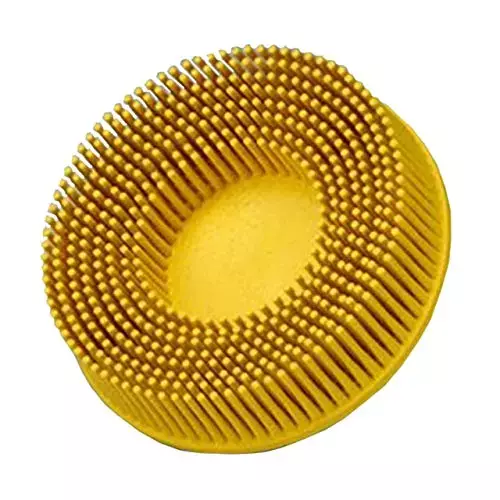 3" 80 Grit Ceramic Tapered Disc Brush (3M) - Type R Quick-Change, 5/8" Trim