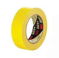 3M 301+ Yellow Masking Tape, 24 mm x 60 yd, 6.3 mil