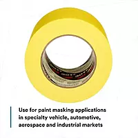 3M 301+ Yellow Masking/Painter's Tape - 96 mm (3 13/16 in) Width x 55 m Length - 64755 [PRICE is per ROLL]