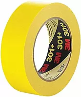 3M 301+ Yellow Masking/Painter's Tape - 96 mm (3 13/16 in) Width x 55 m Length - 64755 [PRICE is per ROLL]