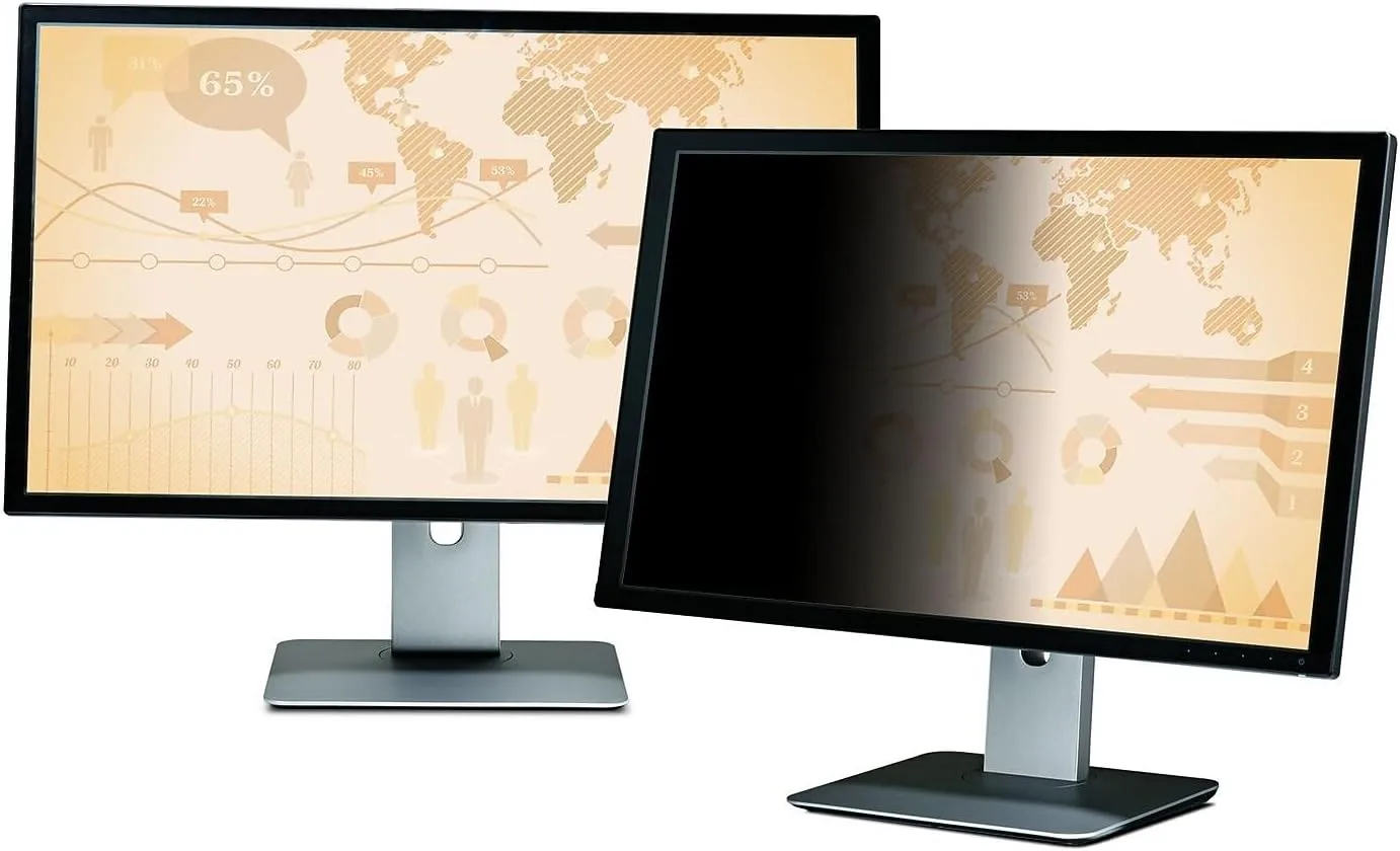 3M Frameless Black Privacy Filter for Widescreen Monitors