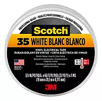 3M Safety 10828 10828-DL-2W Electrical Tape, 3/4" by 66', White, 66 Foot