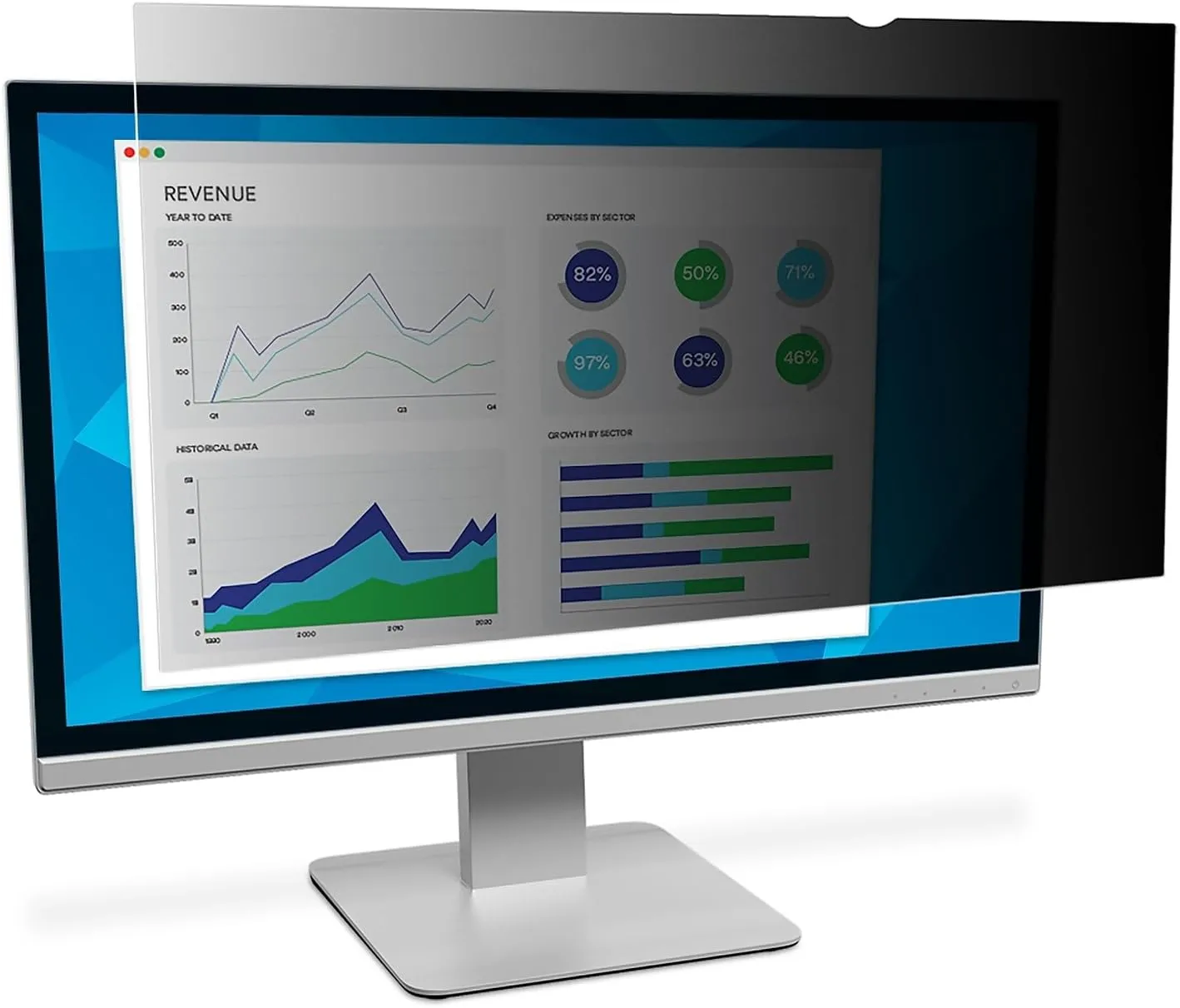 3M Privacy Filter for 34" Dell U3415W Monitor (PF340W2E), Black