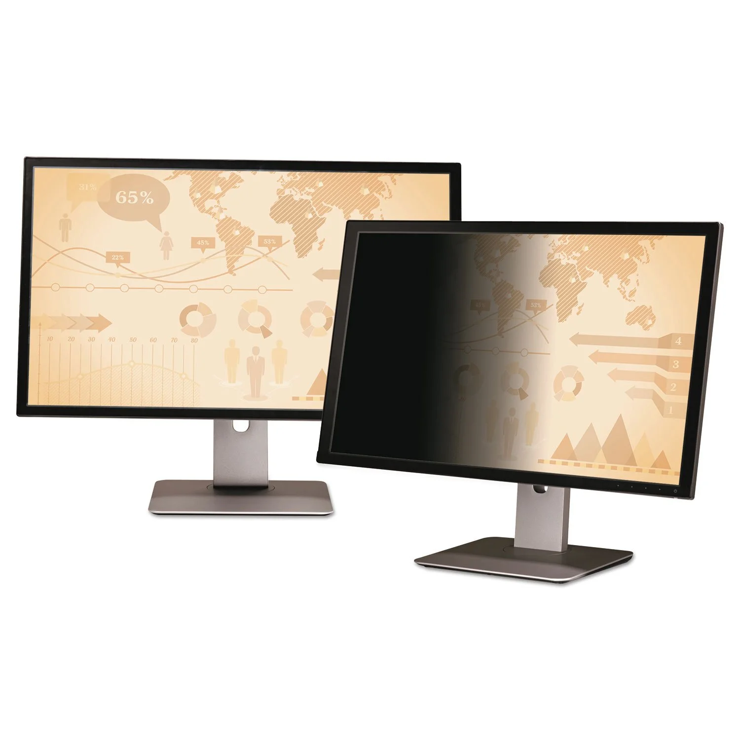 3M Privacy Filter for 34in Monitor, 21:9 - PF340W2B (Black, Matte)
