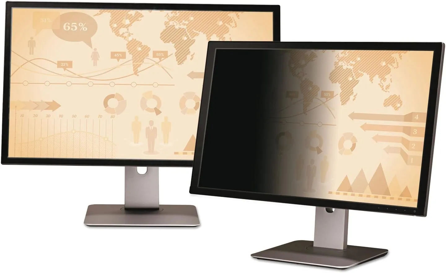 3M Privacy Filter for 34in Monitor, 21:9 - PF340W2B (Black, Matte)