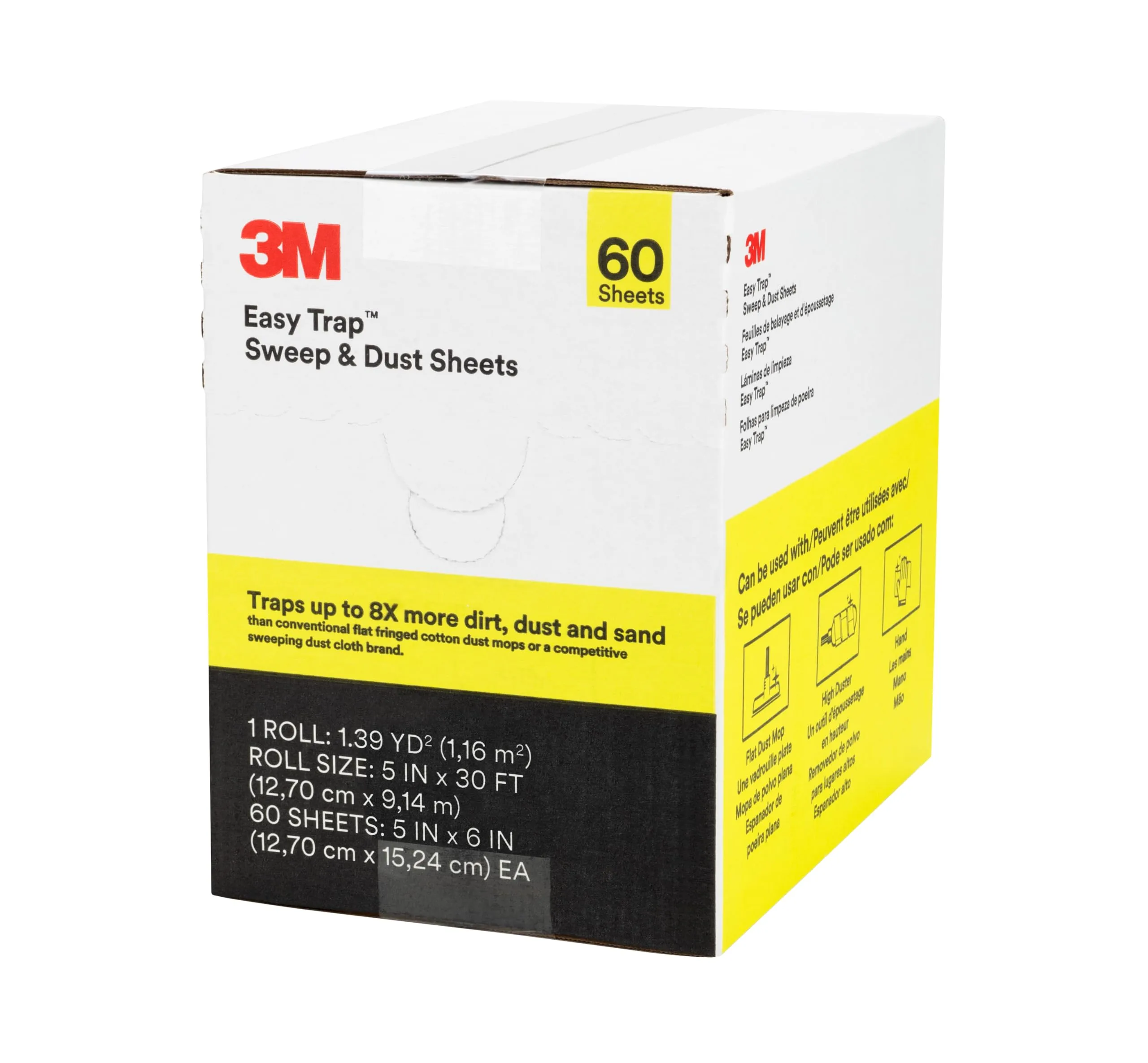 3M Easy Trap Sweep & Dust Sheets Flip Holder, 35in, 1 Pack, Black