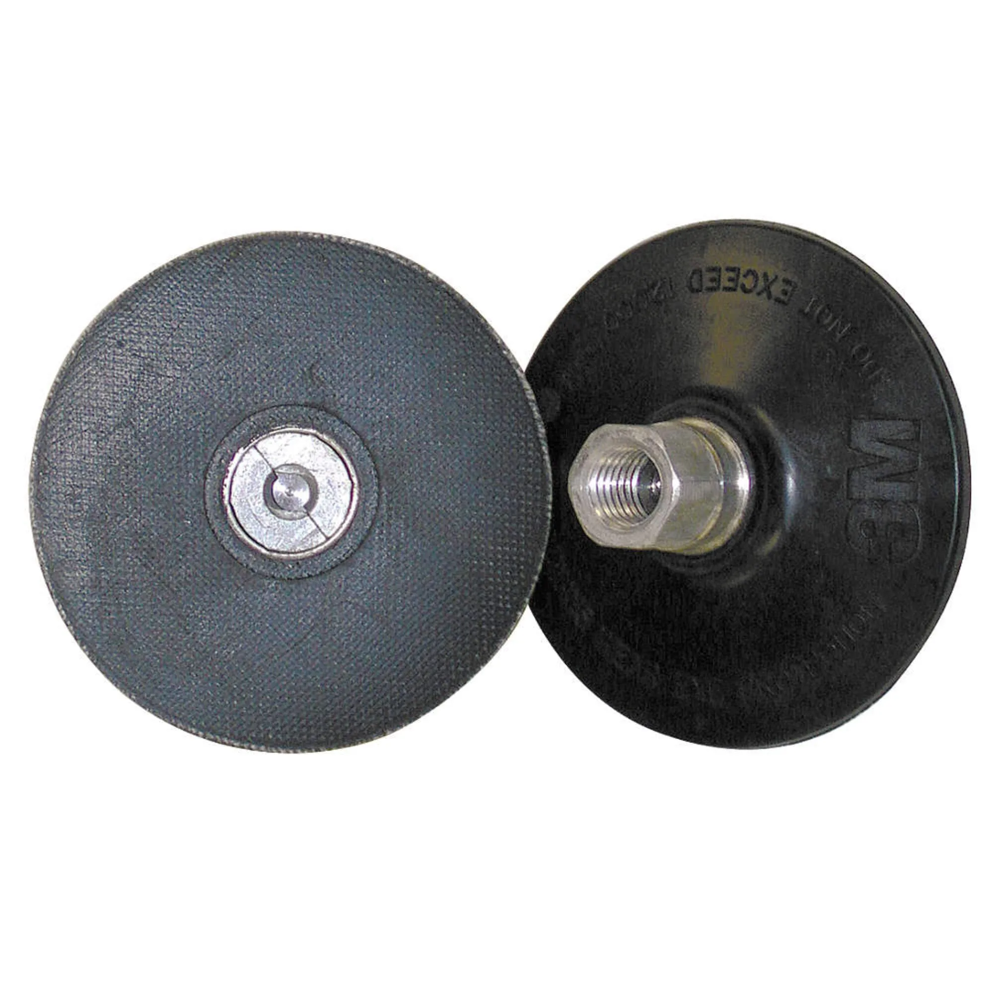 3M 3M-83489 Rubber Roloc Back-Up Pad Size - 4, Hardness - Hard