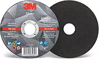 3M 87465 Silver Cut-off Wheel, 4-1/2" x 0.45" x 7/8" T1, Ceramic Grain, 36 Grit, Lot of 50