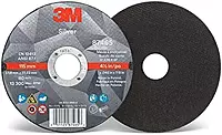 3M 87465 Silver Cut-off Wheel, 4-1/2" x 0.45" x 7/8" T1, Ceramic Grain, 36 Grit, Lot of 50