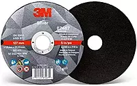 3M 87465 Silver Cut-off Wheel, 4-1/2" x 0.45" x 7/8" T1, Ceramic Grain, 36 Grit, Lot of 50