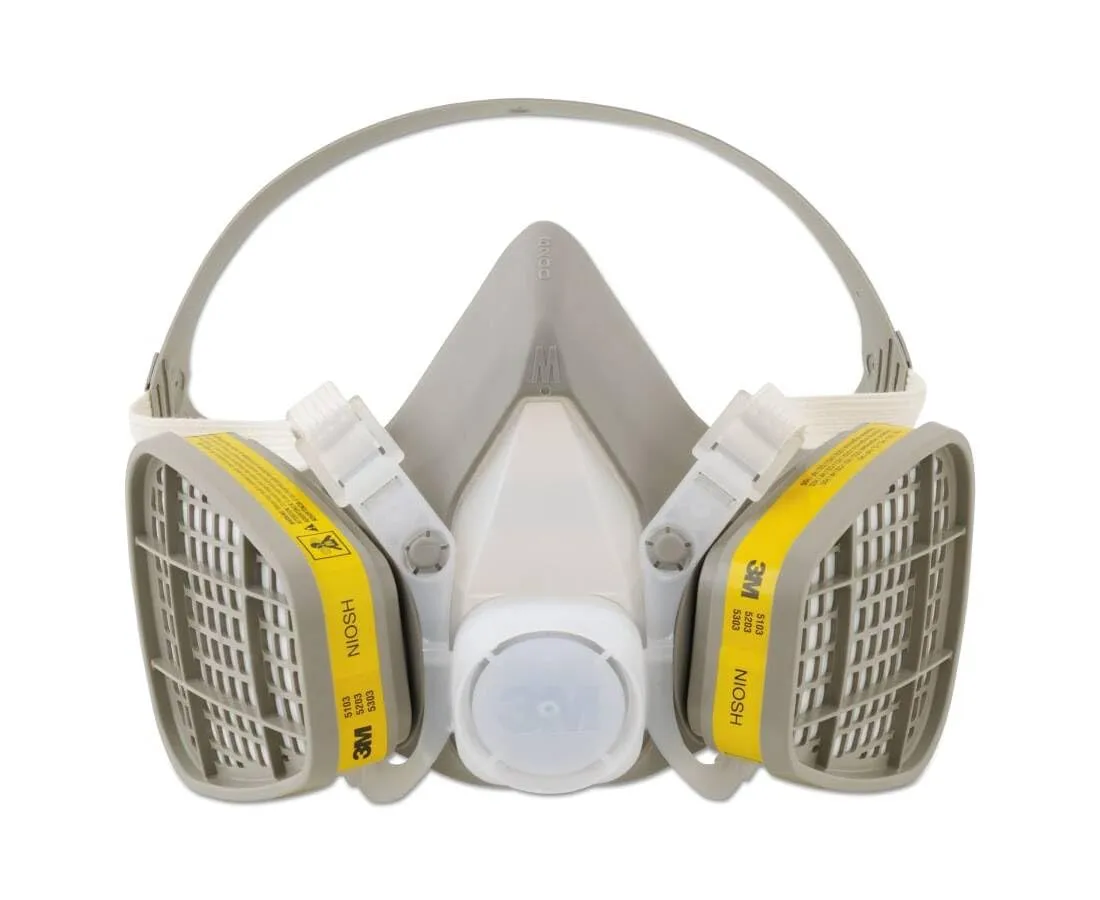 3M Medium 5000 Series Half Face Disposable Air Purifying Respirator