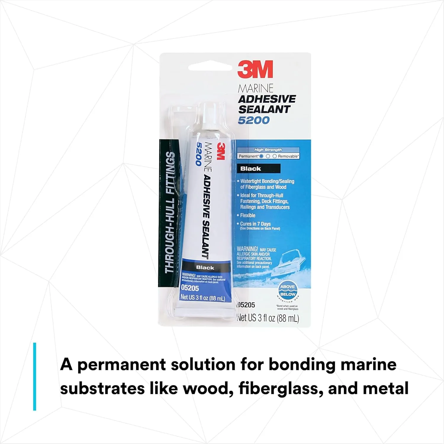 3M Marine Adhesive Sealant 5200 - Permanent Bonding and Sealing