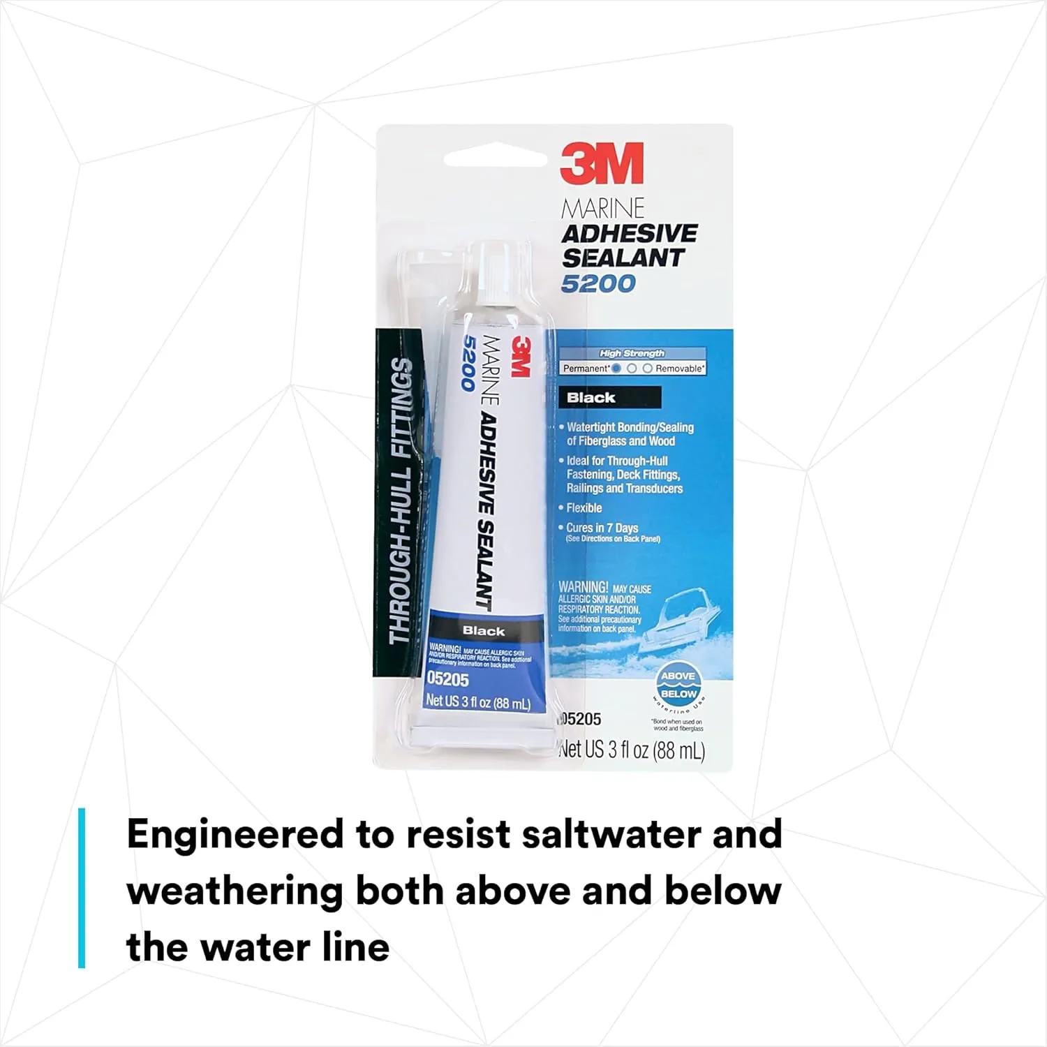 3M Marine Adhesive Sealant 5200 - Permanent Bonding and Sealing