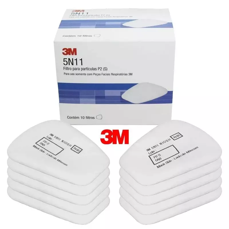 3M N95 Respirator Filter, 5N11, Disposable, Helps Protect Against Non-Oil Based Particulates