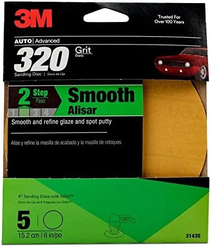 3M 31435 6" Stikit Gold Disc P320 — 5 Pack
