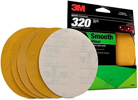 3M 31435 6" Stikit Gold Disc P320 — 5 Pack