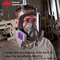 3M Full Facepiece Reusable Respirator 1 Count (Pack of 1) Small