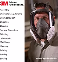 3M Full Facepiece Reusable Respirator 1 Count (Pack of 1) Small