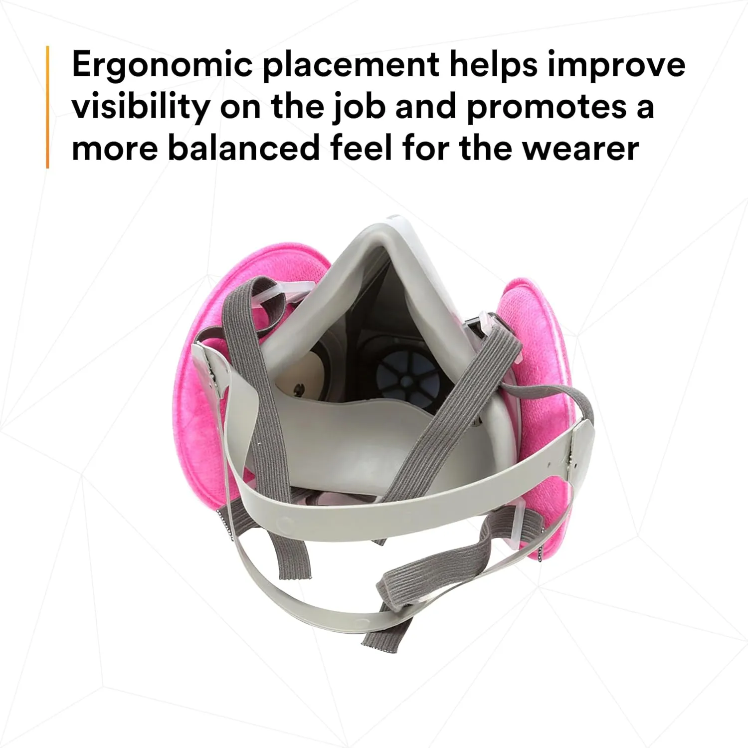 3M Half Facepiece Reusable Respirator Assembly Kit 6191, Size Small, P100, Lightweight, Comfortable, Easy to Adjust