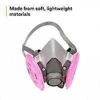 3M Half Facepiece Reusable Respirator Assembly Kit 6191, Size Small, P100, Lightweight, Comfortable, Easy to Adjust