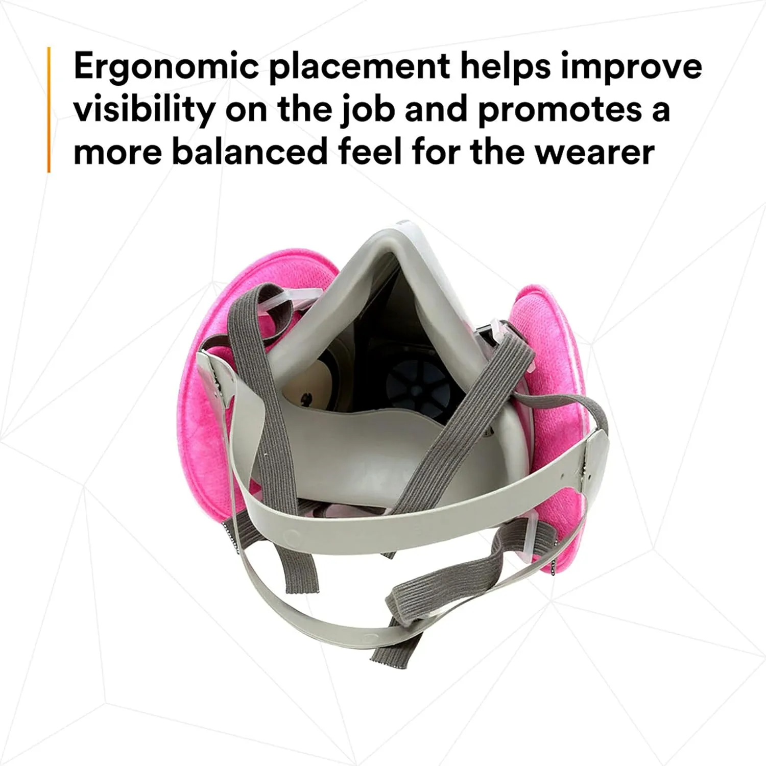 3M Half Facepiece Reusable Respirator Assembly Kit 6191, Size Small, P100, Lightweight, Comfortable, Easy to Adjust