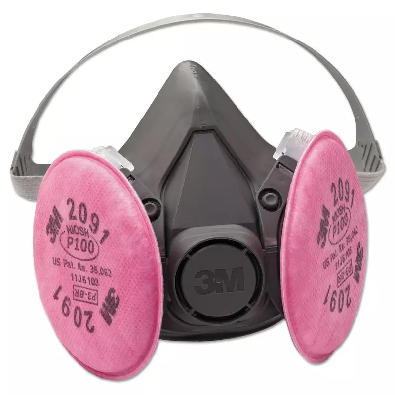 3M 6391 Half-Facepiece Respirator 6000 Series, Large