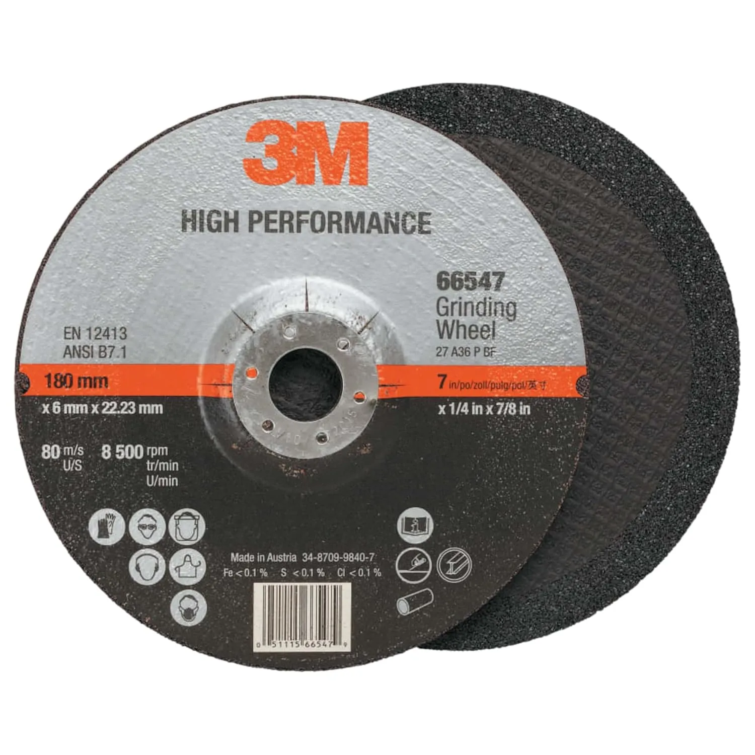 3M - 051125-87451 - GDG WH 87451 T27 7X1/4X7/8, Carton of 10