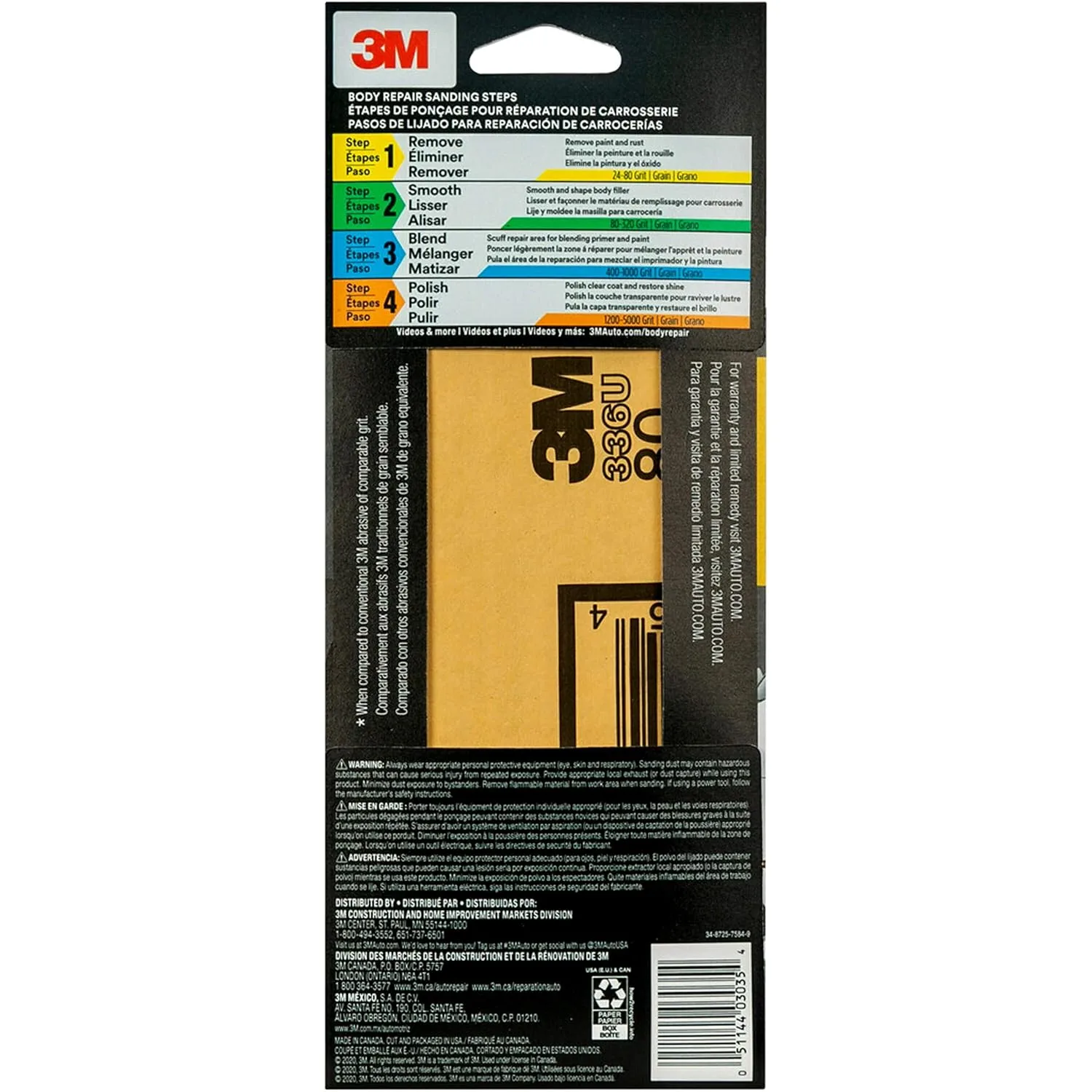 3M Sandpaper Sheets Aluminum Oxide 3 2/3 in x 9 in