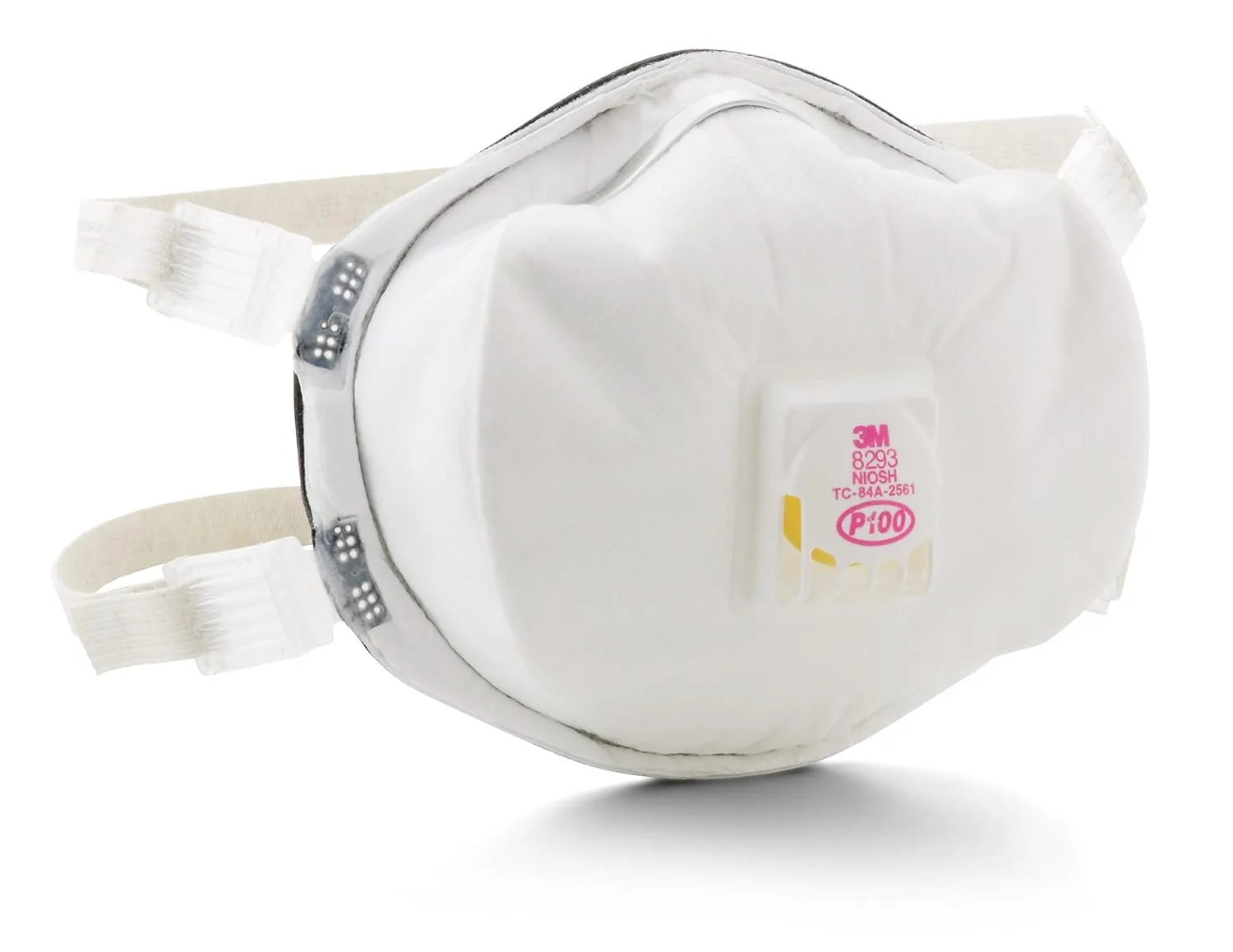 3M Disposable Particulate Cup Respirator 8293 P100 with Cool Flow Exhalation Valve, NIOSH APPROVED