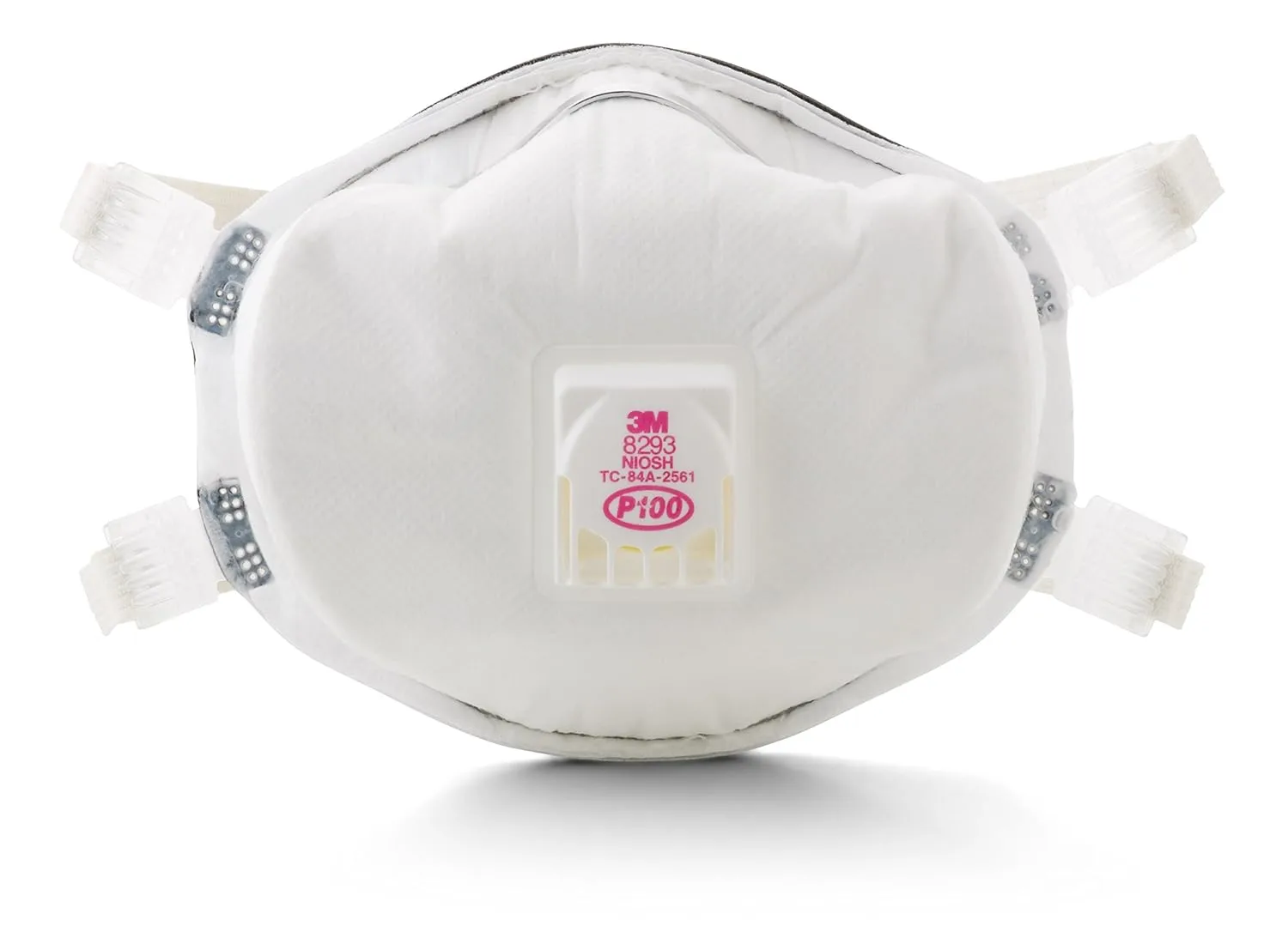 3M Disposable Particulate Cup Respirator 8293 P100 with Cool Flow Exhalation Valve, NIOSH APPROVED