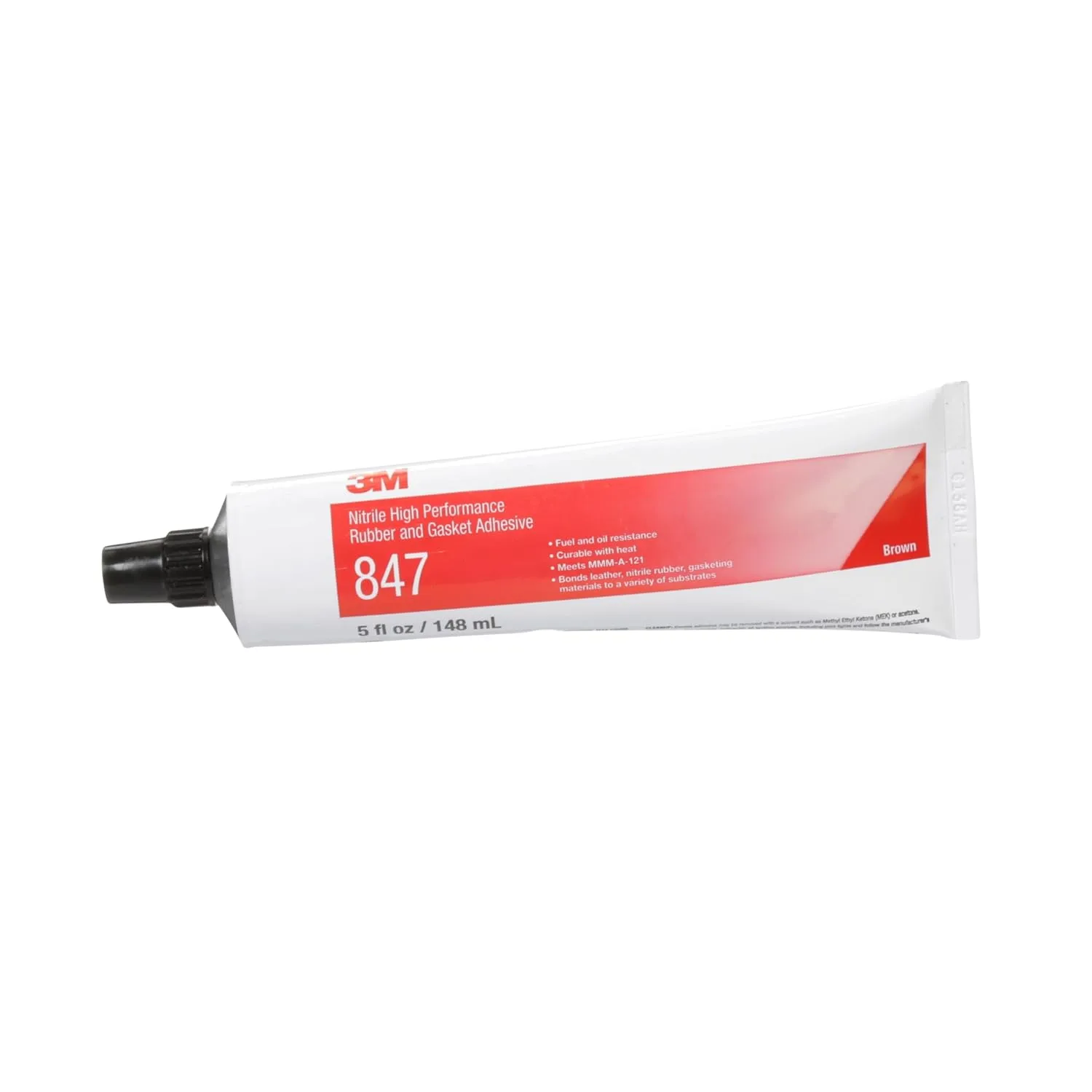 3M Nitrile High Performance Rubber and Gasket Adhesive 847, Brown, 5 oz