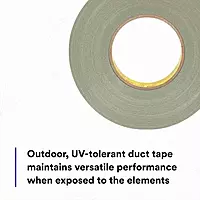 3M 051131-17819 Performance Plus 8979 Duct Tape, 48 mm W x 54.8 m L, 12.1 mil THK, Cloth, Olive