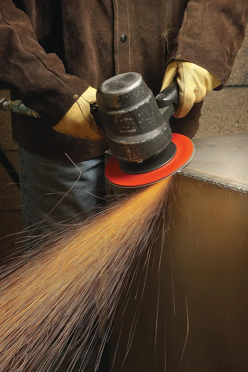 3M Fibre Disc 987C - 36+ Grit Metal Grinding Disc - Ceramic Precision Shaped Grain - Center Hole Orange