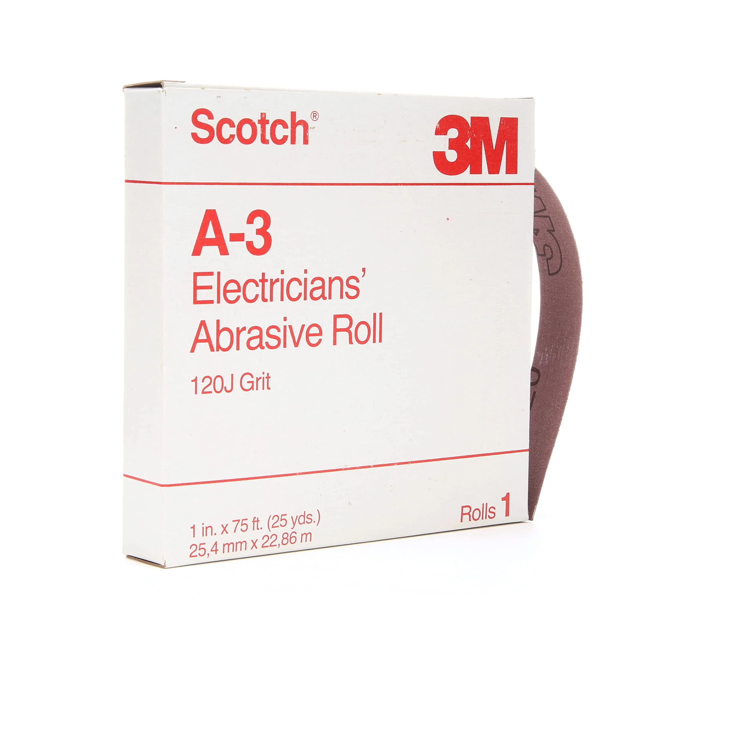 A-3 1X25 ELECTRICIANS ABRASIVE ROLL (120J)